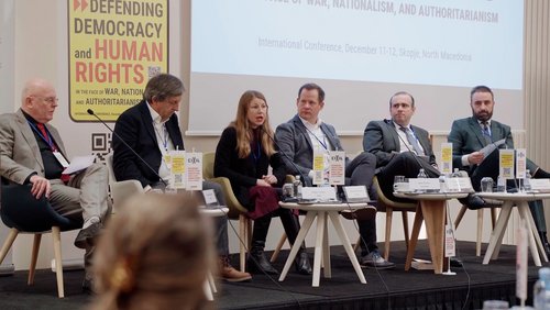 "Defending Democracy And Human Rights" in Skopje