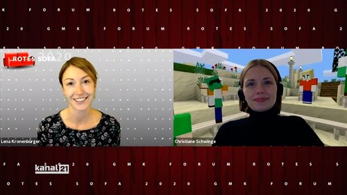 Rotes Sofa: Christiane Schwinge, "Creative Gaming"