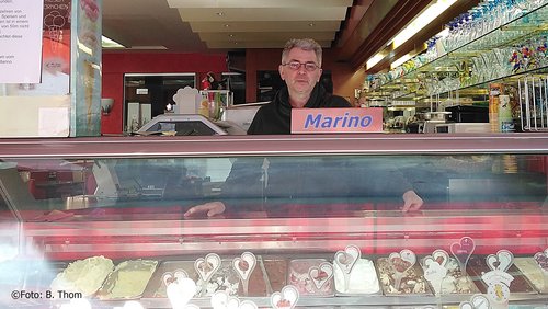 Welle-Rhein-Erft: Eiscafé Marino in Bergheim - Domenico Marino über 30 Jahre